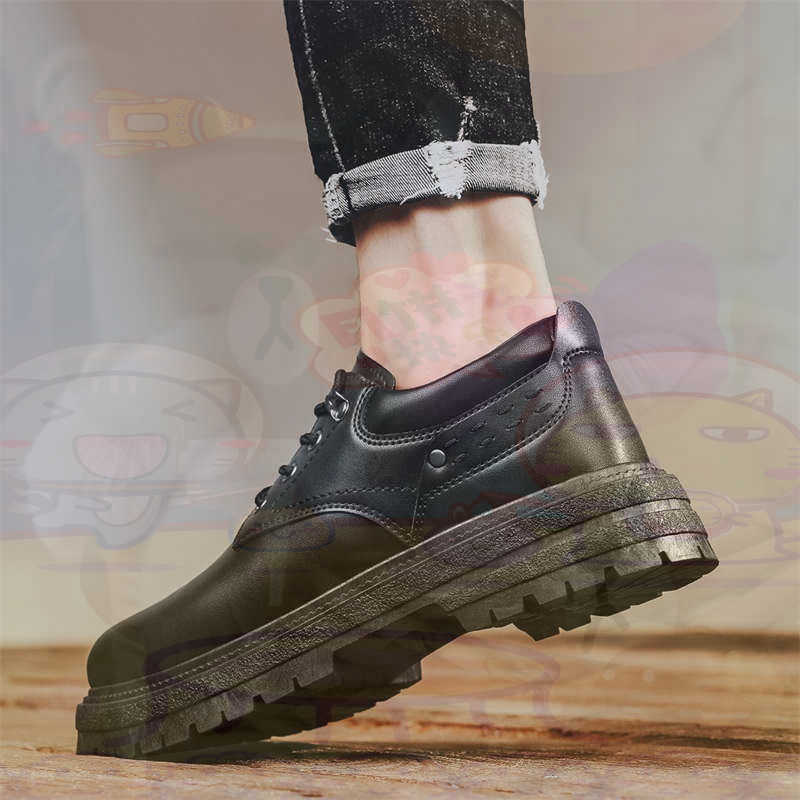 Luxury Lifestyle Goods - Dark Natural Leather Fashion Trainers Tennis