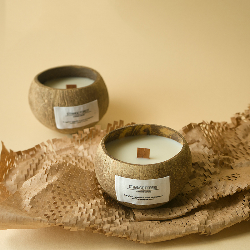 Scented Candle Luxury - Coconut Shell Aromatherapy Candle Essential Oil