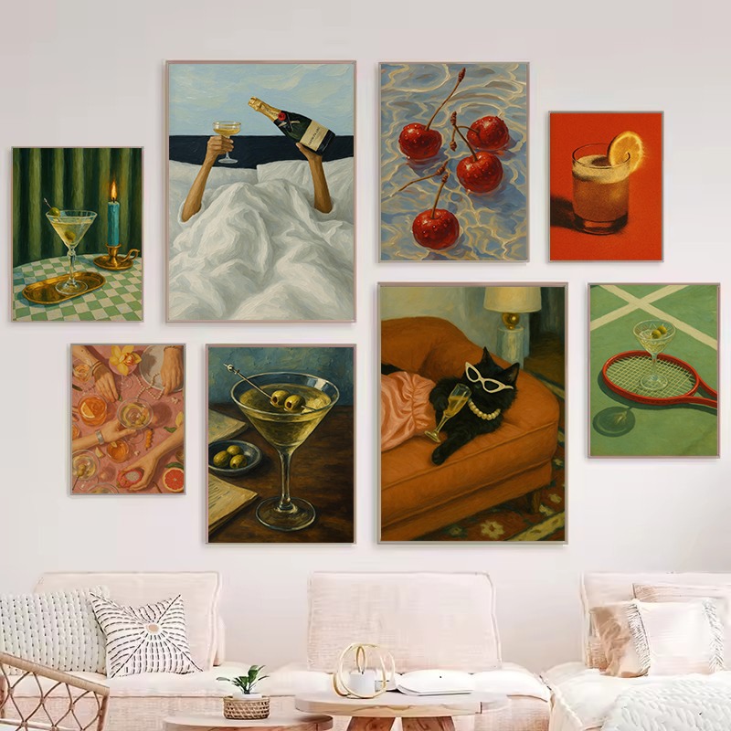Luxury Lifestyle Picture - 1pc Frameless Vintage Black Cat Luxury