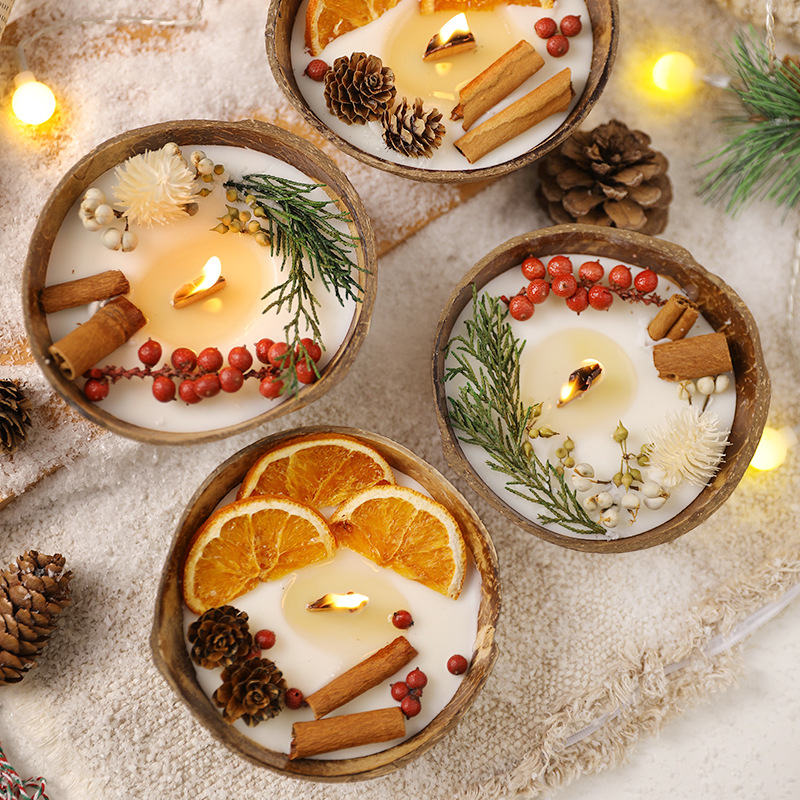 Scented Candle Luxury - Creative Coconut Shell Scented Candles Party