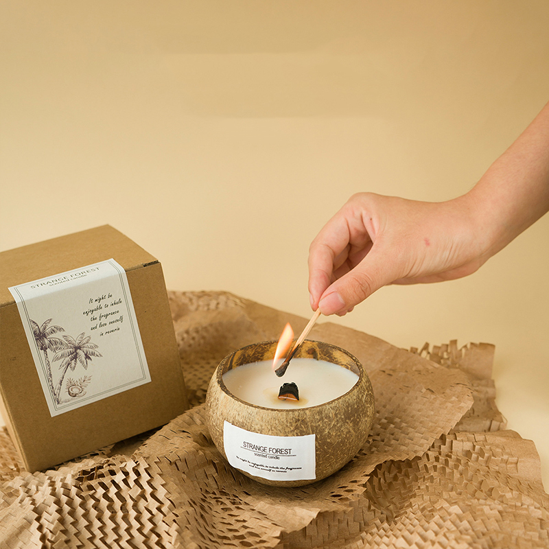 Coconut Shell Aromatherapy Can - Scented Candle Luxury recension och pris
