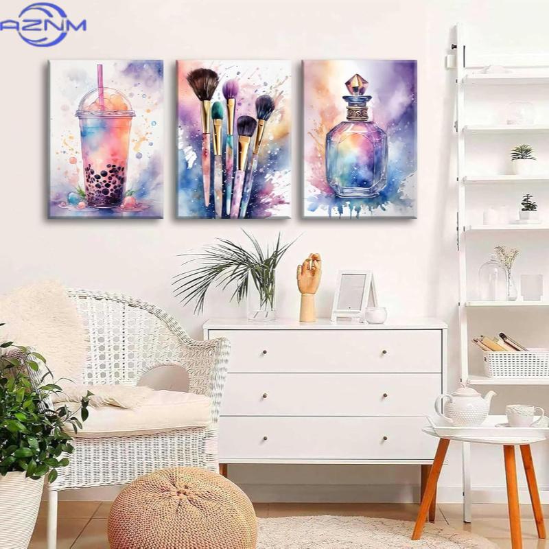 3pcs Luxury Watercolor Sweet E - Luxury Lifestyle Picture recension och pris