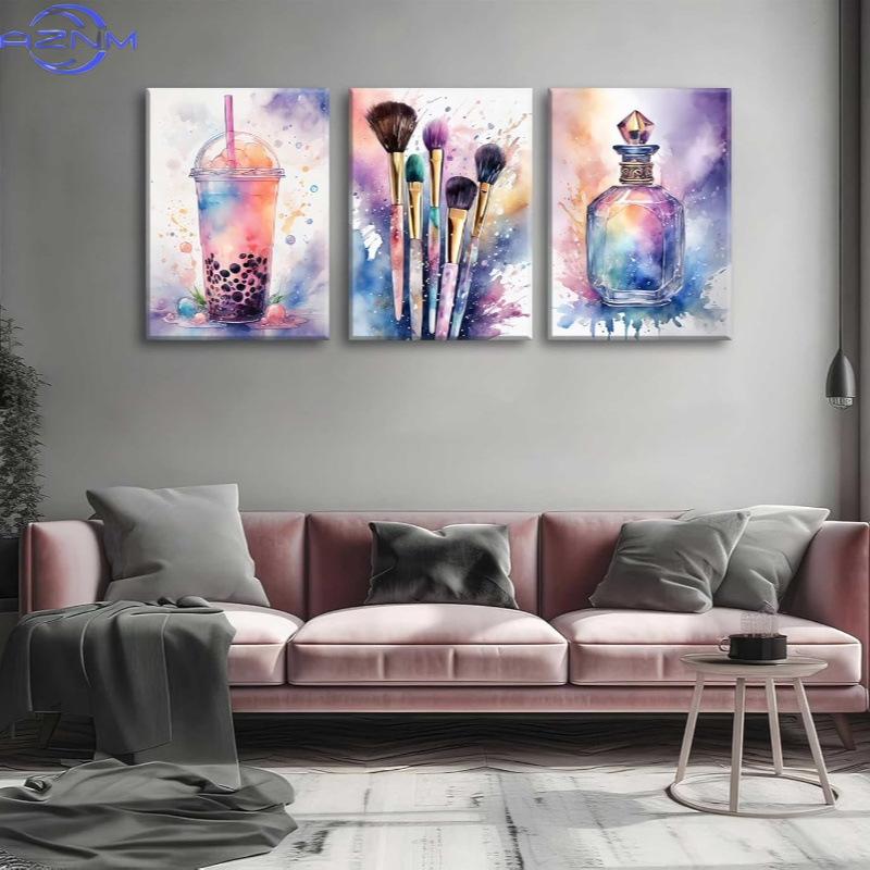 3pcs Luxury Watercolor Sweet E - Luxury Lifestyle Picture recension och pris