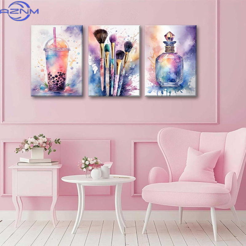 3pcs Luxury Watercolor Sweet E - Luxury Lifestyle Picture recension och pris